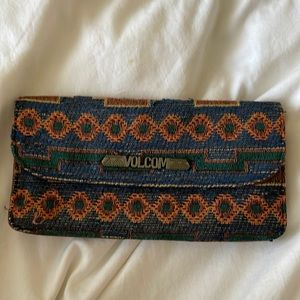 Boho Volcom wallet/clutch